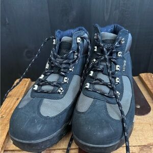 Lugz Black and Gray Rugged Boots with Durable Outsoles